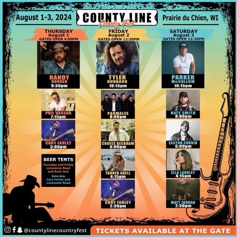 County Line Country Fest Prairie du Chien Area Chamber of Commerce, Inc.